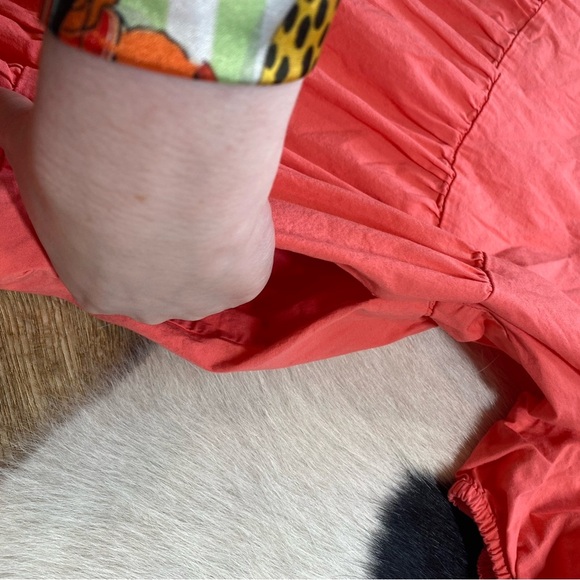 Adyson Parker Coral Tiered Dress with Pockets - Picture 5 of 11